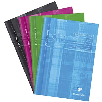 Clairefontaine 3069C Klassenheft zur Übertragung von Schulnoten, 6 Spalten (36 Zeilen/Woche), DIN A4 21x29,7 cm, 36 Blatt (19 Wochen), 90g, sortierte Farben, 1 Stück Clairefontaine 3069C Klassenheft zur Übertragung von Schulnoten, 6 Spalten (36 Zeilen/Woche), DIN A4 21x29,7 cm, 36 Blatt (19 Wochen), 90g, sortierte Farben, 1 Stück