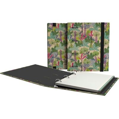 Unipapel Ökologischer Ordner mit 4 Ringen, A5, inklusive Ersatzmine, 90 recycelte Blätter, 90 g, kariert, 5 x 5, Farbbänder, Uninature Design Amazonas, FSC Recycled 100%, Ordner Unipapel Ökologischer Ordner mit 4 Ringen, A5, inklusive Ersatzmine, 90 recycelte Blätter, 90 g, kariert, 5 x 5, Farbbänder, Uninature Design Amazonas, FSC Recycled 100%, Ordner