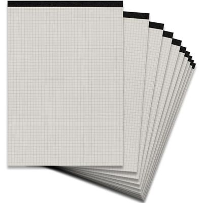 LANDRÉ Notiz-Block ohne Deckblatt A4 kariert, Recycling, 50 Blatt, 10 Stück LANDRÉ Notiz-Block ohne Deckblatt A4 kariert, Recycling, 50 Blatt, 10 Stück
