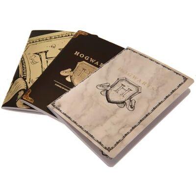 Harry Potter A6 Notebooks Three Pack Harry Potter A6 Notebooks Three Pack