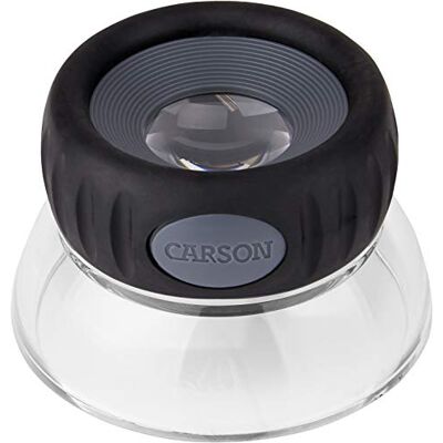 CARSON LumiLoupe Plus 10,5x Standlupe mit verstellbarem Fokus und Acrylsockel (LO-10), Schwarz CARSON LumiLoupe Plus 10,5x Standlupe mit verstellbarem Fokus und Acrylsockel (LO-10), Schwarz