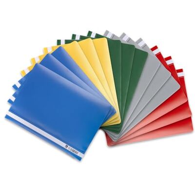 Oxford Schnellhefter A4 aus Kunststoff, farbig sortiert, 15 Stück Oxford Schnellhefter A4 aus Kunststoff, farbig sortiert, 15 Stück
