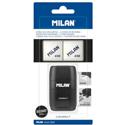 MILAN ® Blisterverpackung Compact Special Series Shadow + 2 Ersatzgummis MILAN ® Blisterverpackung Compact Special Series Shadow + 2 Ersatzgummis