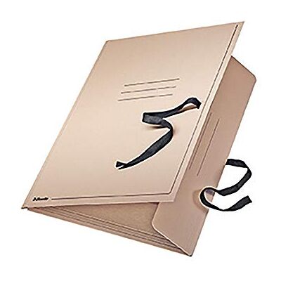 Leitz Esselte 6586 Zeichnungsmappe (mit Bändern, A3, Karton), Natur Leitz Esselte 6586 Zeichnungsmappe (mit Bändern, A3, Karton), Natur
