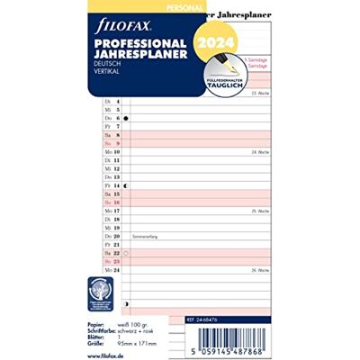 Filofax Personal Professional Jahresplaner (deutsch)2024 Filofax Personal Professional Jahresplaner (deutsch)2024