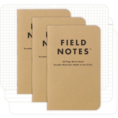 Field Notes Notizbuch, sortiert, 3er-Pack Field Notes Notizbuch, sortiert, 3er-Pack