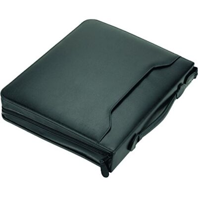 ALASSIO 30075 Leder Ringbuchmappe A4 Arezzo I, Mappe 36× 30× 6 cm, Schwarz Konferenztasche aus schwarzem Leder, Ringbuchtasche mit Tragegriff, Reißverschluss, 4-Ring-Mechanik & Multi-Funktionsfach ALASSIO 30075 Leder Ringbuchmappe A4 Arezzo I, Mappe 36× 30× 6 cm, Schwarz Konferenztasche aus schwarzem Leder, Ringbuchtasche mit Tragegriff, Reißverschluss, 4-Ring-Mechanik & Multi-Funktionsfach