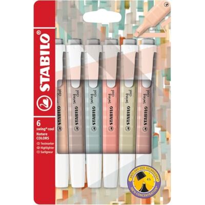 STABILO Textmarker swing cool NatureCOLORS 6er Pack STABILO Textmarker swing cool NatureCOLORS 6er Pack