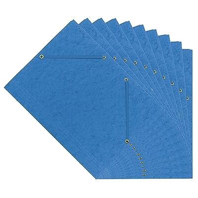 Interdruk Eckspanner A4 Farbig Pressboard-Ordner Presspan Ordnungsmappe mit Gummiband Blau 10-er Pack Interdruk Eckspanner A4 Farbig Pressboard-Ordner Presspan Ordnungsmappe mit Gummiband Blau 10-er Pack