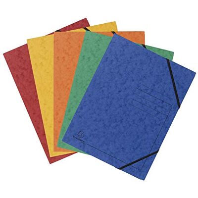 Exacompta 25 Gummizugmappen ohne Klappen bedruckt 355 g/m² sortiert Exacompta 25 Gummizugmappen ohne Klappen bedruckt 355 g/m² sortiert