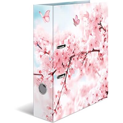 Herma Ordner A4 Kirschblüten Blumen Set, 10 Stück, 7 cm breit, Kinder Ringordner mit Pflanzen Motiv, bunter Aktenordner mit Innendruck für Jungen und Mädchen Herma Ordner A4 Kirschblüten Blumen Set, 10 Stück, 7 cm breit, Kinder Ringordner mit Pflanzen Motiv, bunter Aktenordner mit Innendruck für Jungen und Mädchen