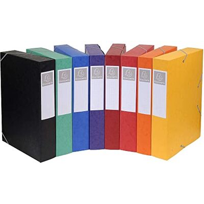Exacompta Archivbox Cartobox A4 Rücken 6 cm 1 Stück Zufallsfarbe Exacompta Archivbox Cartobox A4 Rücken 6 cm 1 Stück Zufallsfarbe