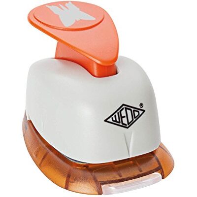 WEDO 168224 Motivlocher groß Schmetterling (mit praktischem Auffangbehälter, Ausstanzung 2,3 x 1,5 cm) grau / orange WEDO 168224 Motivlocher groß Schmetterling (mit praktischem Auffangbehälter, Ausstanzung 2,3 x 1,5 cm) grau / orange
