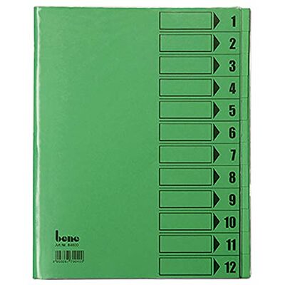 BENE 84800GN Ordnungsmappe mit Schutzumschlag, grün BENE 84800GN Ordnungsmappe mit Schutzumschlag, grün