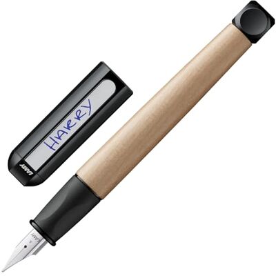 Lamy abc black Füller mit polierter Stahlfeder in Strichbreite A Füller mit ergonomischem Griff robustes Ahorngehäuse inkl. Tintenpatrone T 10 blau Rechtshänder Lamy abc black Füller mit polierter Stahlfeder in Strichbreite A Füller mit ergonomischem Griff robustes Ahorngehäuse inkl. Tintenpatrone T 10 blau Rechtshänder