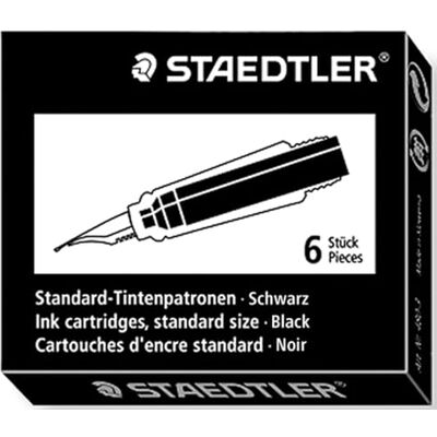 Staedtler Tintenpatrone, Standard, schwarz, 480-9 Staedtler Tintenpatrone, Standard, schwarz, 480-9