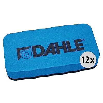 Dahle Whiteboard Schwamm (Magnetischer Wischer für Trockenreinigung auf vielen Oberflächen) 12 Stück, blau Dahle Whiteboard Schwamm (Magnetischer Wischer für Trockenreinigung auf vielen Oberflächen) 12 Stück, blau