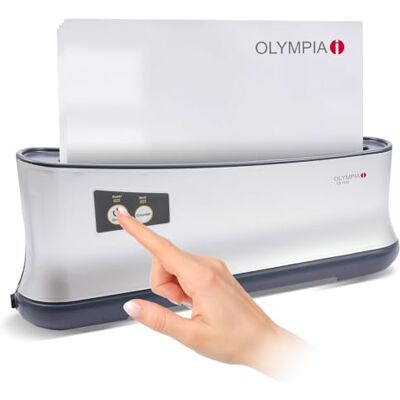 Olympia TB 1280 Thermobindegerät A4 Bindemaschine für bis zu 200 Blatt, 70g/m² Thermobinder mit LED-Anzeige, Kühlablage & Sicherheitsabschaltung Bindegerät für Büro, Schule & Homeoffice Olympia TB 1280 Thermobindegerät A4 Bindemaschine für bis zu 200 Blatt, 70g/m² Thermobinder mit LED-Anzeige, Kühlablage & Sicherheitsabschaltung Bindegerät für Büro, Schule & Homeoffice
