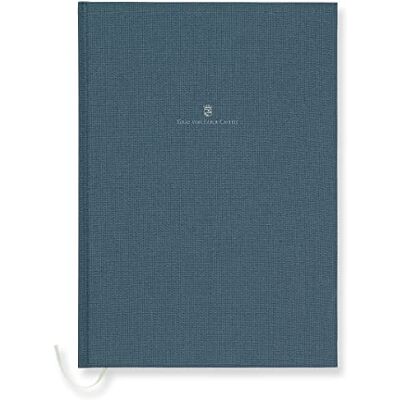 Graf von Faber-Castell 188635 Notizbuch mit Leineneinband blau, DIN A4, 160 Seiten 100 g/m² Papier Graf von Faber-Castell 188635 Notizbuch mit Leineneinband blau, DIN A4, 160 Seiten 100 g/m² Papier