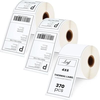 LEYF 100 mm x 150 mm Thermo Etiketten Selbstklebend 1 Zoll Kern 3 Rolle Pack Etikett x 370 St. Je Rolle = 1110 Label Kompatibel für Etikettendrucker, Kompatibel mit Zebra, DHL – UPS DPD LEYF 100 mm x 150 mm Thermo Etiketten Selbstklebend 1 Zoll Kern 3 Rolle Pack Etikett x 370 St. Je Rolle = 1110 Label Kompatibel für Etikettendrucker, Kompatibel mit Zebra, DHL – UPS DPD