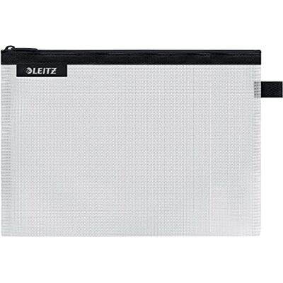 Leitz WOW Reise Zip-Beutel, durchsichtig, Ideal zur Organisation auf Reisen und im Handgepäck, Wasserabweisend, Mittel, 24 x 17 cm, Schwarz, 40250095 Leitz WOW Reise Zip-Beutel, durchsichtig, Ideal zur Organisation auf Reisen und im Handgepäck, Wasserabweisend, Mittel, 24 x 17 cm, Schwarz, 40250095