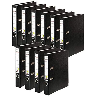 FALKEN 10x PP-Color Kunststoff-Ordner 5 cm schmal DIN A4 schwarz Made in Germany Kunststoffbezug außen Papierbezug innen Vegan FALKEN 10x PP-Color Kunststoff-Ordner 5 cm schmal DIN A4 schwarz Made in Germany Kunststoffbezug außen Papierbezug innen Vegan
