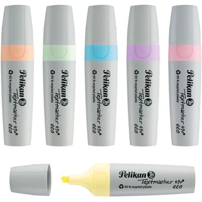 Pelikan Textmarker 490 eco, 6 Pastell-Farben, 6 Stück, mit Keilspitze Textmarker 490 eco, 6 Pastell-Farben, 6 Stück, mit Keilspitze Pelikan Textmarker 490 eco, 6 Pastell-Farben, 6 Stück, mit Keilspitze Textmarker 490 eco, 6 Pastell-Farben, 6 Stück, mit Keilspitze