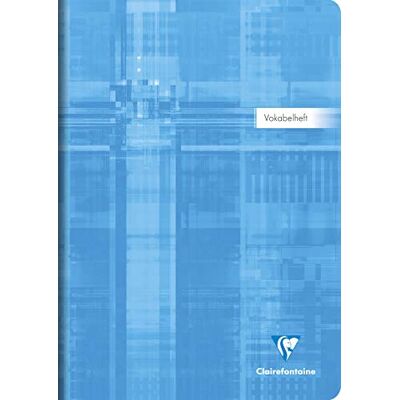 Clairefontaine 31279C Vokabelheft (DIN A4, 21 x 29,7 cm, liniert, Mittelstrich, 90 g, 40 Blatt, ideal für die Schule) 1 Stück farbig sortiert Clairefontaine 31279C Vokabelheft (DIN A4, 21 x 29,7 cm, liniert, Mittelstrich, 90 g, 40 Blatt, ideal für die Schule) 1 Stück farbig sortiert