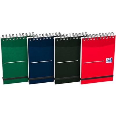 Oxford Office Essentials A7, Drahtkammbindung Notizbuch – Verschiedene Farben (10 Stück) Oxford Office Essentials A7, Drahtkammbindung Notizbuch – Verschiedene Farben (10 Stück)