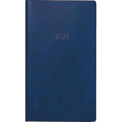 BRUNNEN Taschenkalender Mod. 750 '26 A6, Kunststoff, blau BRUNNEN Taschenkalender Mod. 750 '26 A6, Kunststoff, blau