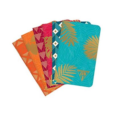 Clairefontaine 194086C Neo Deco, Kollektion Mid-Season, Notizheft mit Fadenbindung 7,5x12 cm 24 Blatt elfenbein liniert 90g, Motive sortiert Sortiert Clairefontaine 194086C Neo Deco, Kollektion Mid-Season, Notizheft mit Fadenbindung 7,5x12 cm 24 Blatt elfenbein liniert 90g, Motive sortiert Sortiert