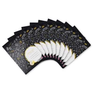 LANDRÉ Schulheft A5, 16 Blatt, Lineatur 8, rautiert mit Rand, 10 Stück LANDRÉ Schulheft A5, 16 Blatt, Lineatur 8, rautiert mit Rand, 10 Stück