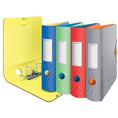 Leitz 180° Active Urban Chic Aktenordner, A4, sortiert, gebogener Rücken 82 mm Breite, elastischer Verschluss, leichtes Polyfoam, Urban Chic, 11161099 Leitz 180° Active Urban Chic Aktenordner, A4, sortiert, gebogener Rücken 82 mm Breite, elastischer Verschluss, leichtes Polyfoam, Urban Chic, 11161099