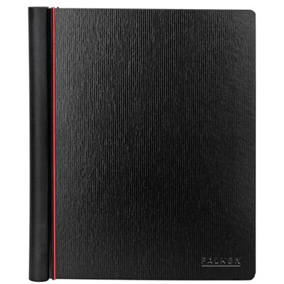 FALKEN Chormappe Gloria DIN A4 ergonomischer Griff extrem leicht Made in Germany Ringmechanik 4 Haltegummis 2 Sichttaschen innen Notenmappe aus hochwertiger Pappe mit eleganter Prägung FALKEN Chormappe Gloria DIN A4 ergonomischer Griff extrem leicht Made in Germany Ringmechanik 4 Haltegummis 2 Sichttaschen innen Notenmappe aus hochwertiger Pappe mit eleganter Prägung