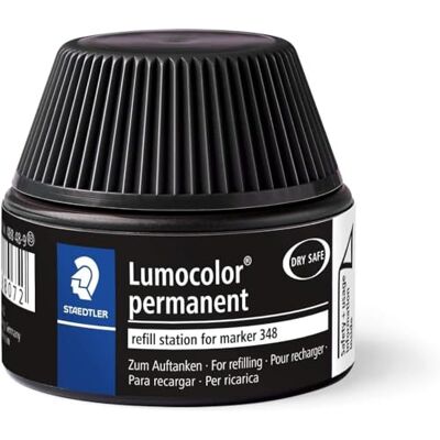 Staedtler 488 48 Lumocolor duo permanent marker Nachfüllstation für 342/348, schwarz Staedtler 488 48 Lumocolor duo permanent marker Nachfüllstation für 342/348, schwarz