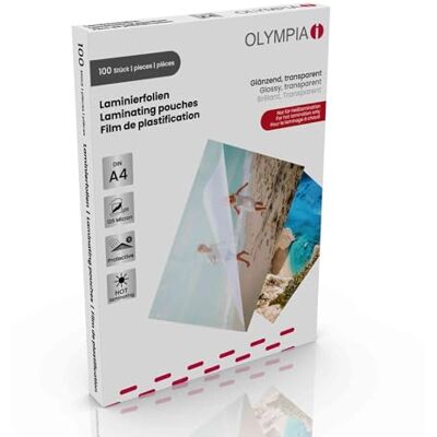 Olympia Laminierfolie 100 X DIN A4 125 Mikron Olympia Laminierfolie 100 X DIN A4 125 Mikron