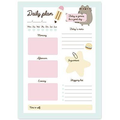 Grupo Erik Pusheen Cat Geschenke Merch Tagesplaner Block A5 Terminplaner Schreibtisch Kalender A5 Planer Tischkalender ohne datum Grupo Erik Pusheen Cat Geschenke Merch Tagesplaner Block A5 Terminplaner Schreibtisch Kalender A5 Planer Tischkalender ohne datum