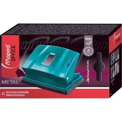 Maped Locher ESSENTIALS DECO 20/25 Blatt für 20/25 Blätter Glanzlack-Oberfläche im trendigen Türkis Mechanik & Führungselemente 100% aus Metall Lochabstand 8 cm für alle Papierformate Maped Locher ESSENTIALS DECO 20/25 Blatt für 20/25 Blätter Glanzlack-Oberfläche im trendigen Türkis Mechanik & Führungselemente 100% aus Metall Lochabstand 8 cm für alle Papierformate