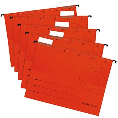 Herlitz 5874698 Hängemappe Rot 5er Packung Herlitz 5874698 Hängemappe Rot 5er Packung