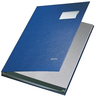 Leitz 57010035 Unterschriftsmappe, 10 Fächer, Überzug PP, blau Leitz 57010035 Unterschriftsmappe, 10 Fächer, Überzug PP, blau