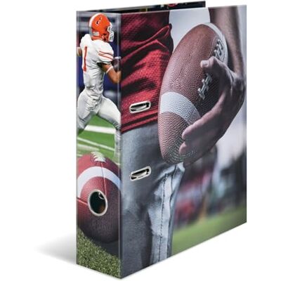 Herma Ordner A4 American Football, 7 cm breit, Kinder Ringordner mit Sport Motiv, bunter Aktenordner mit Innendruck für Jungen und Mädchen Herma Ordner A4 American Football, 7 cm breit, Kinder Ringordner mit Sport Motiv, bunter Aktenordner mit Innendruck für Jungen und Mädchen