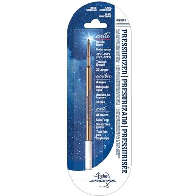 Fisher Space Pen Gasdruckmine SPR1 Blau Mittel – Ersatzmine für Space Pen Kugelschreiber, schreibt zuverlässig in jeder Lage Fisher Space Pen Gasdruckmine SPR1 Blau Mittel – Ersatzmine für Space Pen Kugelschreiber, schreibt zuverlässig in jeder Lage