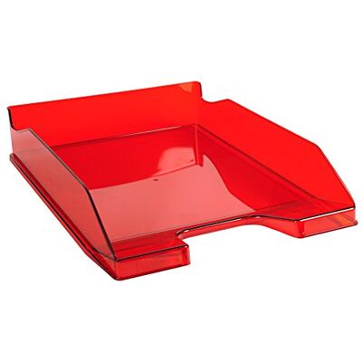 Exacompta 113224D Premium Briefablage Combo Midi DIN A4. Idealer Briefkorb für Ihre Organisation. Robuster und stapelbarer Ablagekorb karminrot transparent glänzend Exacompta 113224D Premium Briefablage Combo Midi DIN A4. Idealer Briefkorb für Ihre Organisation. Robuster und stapelbarer Ablagekorb karminrot transparent glänzend