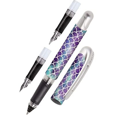 Online All you need Set College Shiny Dreams, Patronen-Füller & Rollerball & Kalligrafie-Füller in einem, ergonomisches Griffstück, Standard-Tintenpatronen, inkl. Kombipatrone Online All you need Set College Shiny Dreams, Patronen-Füller & Rollerball & Kalligrafie-Füller in einem, ergonomisches Griffstück, Standard-Tintenpatronen, inkl. Kombipatrone