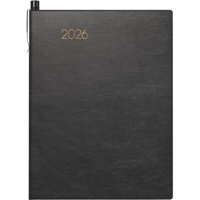 BRUNNEN Taschenkalender Mod. 731 '26 A6, Kunstleder, schwarz BRUNNEN Taschenkalender Mod. 731 '26 A6, Kunstleder, schwarz