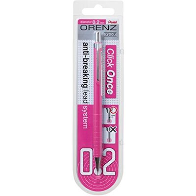 Pentel ORENZ PP502 Druckbleistift mit Anti-Minenbruch-Technologie, 0.2 mm, Härtegrad B, pink (1 Stück) Pentel ORENZ PP502 Druckbleistift mit Anti-Minenbruch-Technologie, 0.2 mm, Härtegrad B, pink (1 Stück)