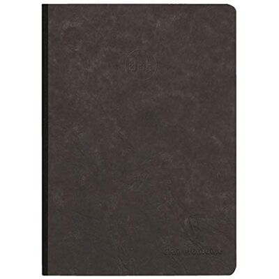 Clairefontaine 795431C Heft AgeBag (DIN A5, 96 Blatt, Dot, Leinendesign, 1 Stück) schwarz, 14,8 x 21cm Clairefontaine 795431C Heft AgeBag (DIN A5, 96 Blatt, Dot, Leinendesign, 1 Stück) schwarz, 14,8 x 21cm