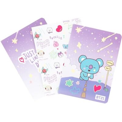 Grupo Erik 3er Pack BT21 The Journey Koya Notizbücher A6 Notizbuch klein 1 Notizbuch Liniert, 1 Dotted und 1 Blanko Notizblock Tagebuch Heft A6 Kawaii Schulsachen Geschenke Grupo Erik 3er Pack BT21 The Journey Koya Notizbücher A6 Notizbuch klein 1 Notizbuch Liniert, 1 Dotted und 1 Blanko Notizblock Tagebuch Heft A6 Kawaii Schulsachen Geschenke