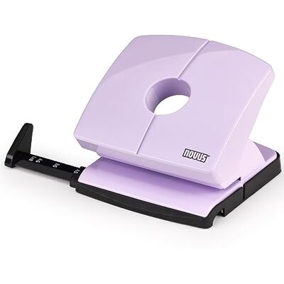 Novus Locher B220 Color ID 2.0 (20 Blatt Lochleistung, fest einrastende Anschlagschiene, Funktionsteile aus Metall) pretty lilac Novus Locher B220 Color ID 2.0 (20 Blatt Lochleistung, fest einrastende Anschlagschiene, Funktionsteile aus Metall) pretty lilac