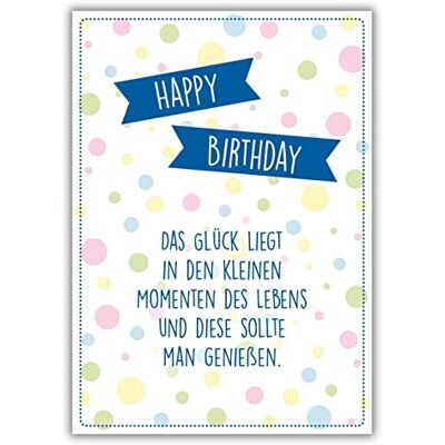 bsb A4 Geburtstagskarte Frau & Mann Karte Geburtstag mit Punkte-Motiv liebevolle Karten zum Geburtstag Frau kunstvolle Geburtstagskarte Mann Geschenkkarte in 21 x 29,7 cm bsb A4 Geburtstagskarte Frau & Mann Karte Geburtstag mit Punkte-Motiv liebevolle Karten zum Geburtstag Frau kunstvolle Geburtstagskarte Mann Geschenkkarte in 21 x 29,7 cm